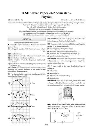 ICSE Class 10, 10 Previous Years' Solved Papers + 10 Sample Question Papers Physics, Chemistry, Maths, Biology (Set of 5 Books) for 2027 Board Exams