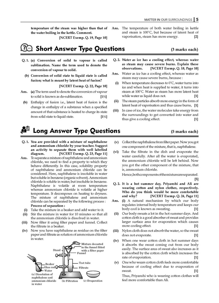 NCERT Exemplar (Problems - Solutions) Class 9 Science Book For Latest Exam