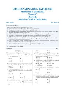 CBSE Question Bank Chapterwise and Topicwise SOLVED PAPERS Class 10 Mathematics (Standard) For Exam 2026