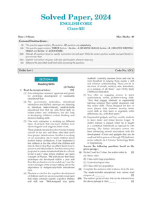 CBSE Question Bank Chapterwise and Topicwise SOLVED PAPERS Class 12 English Core For Exam 2026