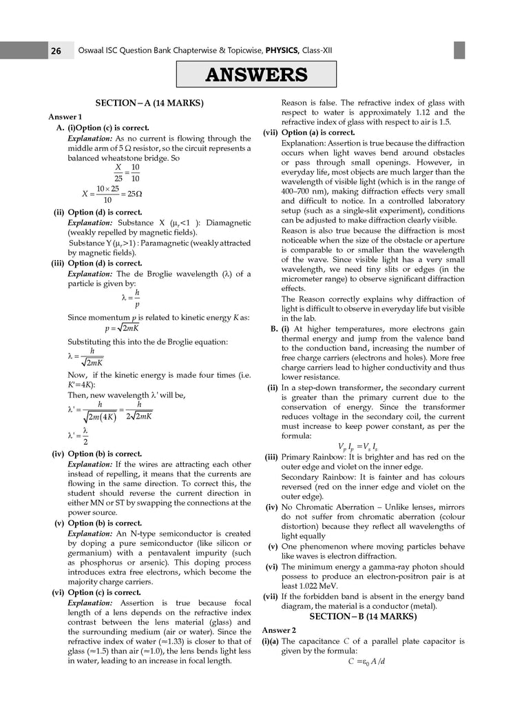ISC Question Bank Chapter-wise Topic-wise Class 12 (Set of 5 Books) Accounts, Economics, Commerce, English Paper-1 & 2 For 2026 Board Exams