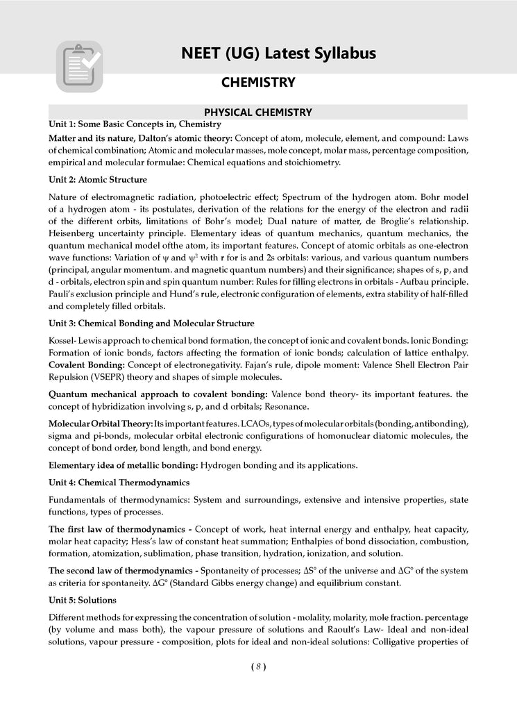 NEET (UG) 38 Years' Chapter-wise & Topic-wise Solved Papers Chemistry |(1988-2025) | For 2026 Exam