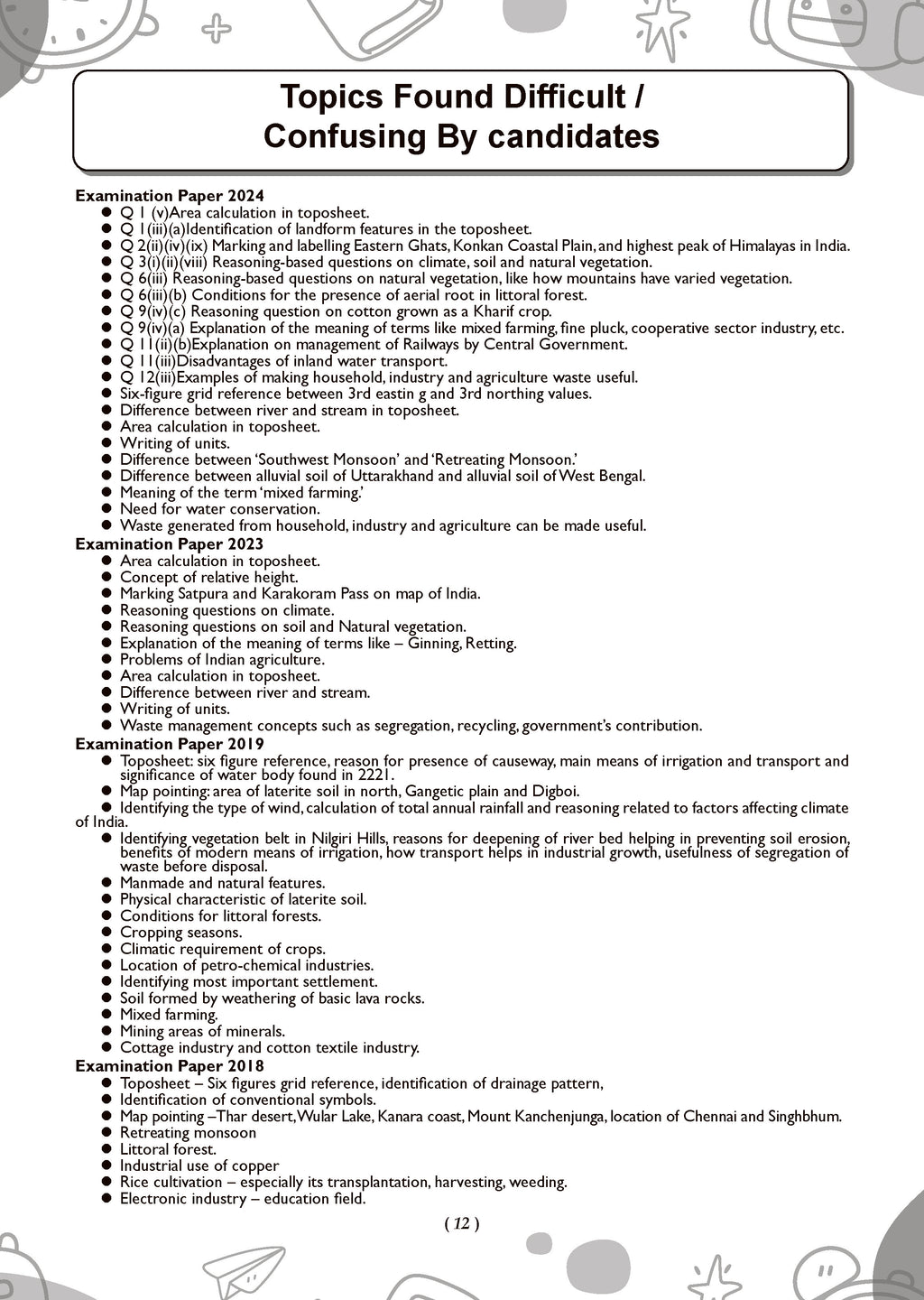 ICSE 10 Sample Question Papers Class 10 Geography for Board Exam 2026 ...