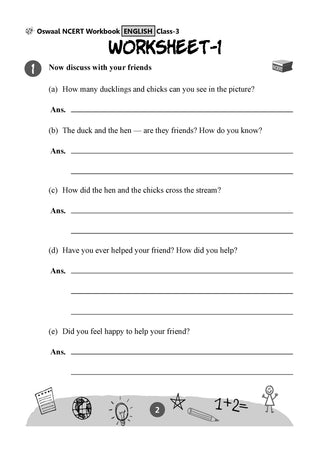 NCERT English Santoor Textbook and Workbook For Class 3 | Updated NCERT Pattern | Includes Mind Maps & Revision notes | Teachers Manual (Set of 2 books) Latest Edition