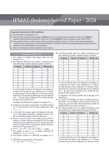 IPMAT - 15 Solved Papers Previous Years | Year-wise (2019 -2024) For IIM Indore, Rohtak & Jammu 2025 Exam