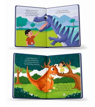 Lil Legends Dinosaur Padded Board Books for Kids | Set of 4 Books | Illustrated Dinosaur Storybooks | Early Learning Fun | Age 2-5 Years | Padded Cover Set