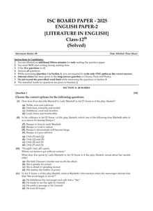 ISC 10 Previous Years' Solved Papers year-wise 2015-2025, Class-12, Commerce: Accounts, Economics, Business studies, Commerce, English 1, Hindi, Computer science (For 2026 Exam)