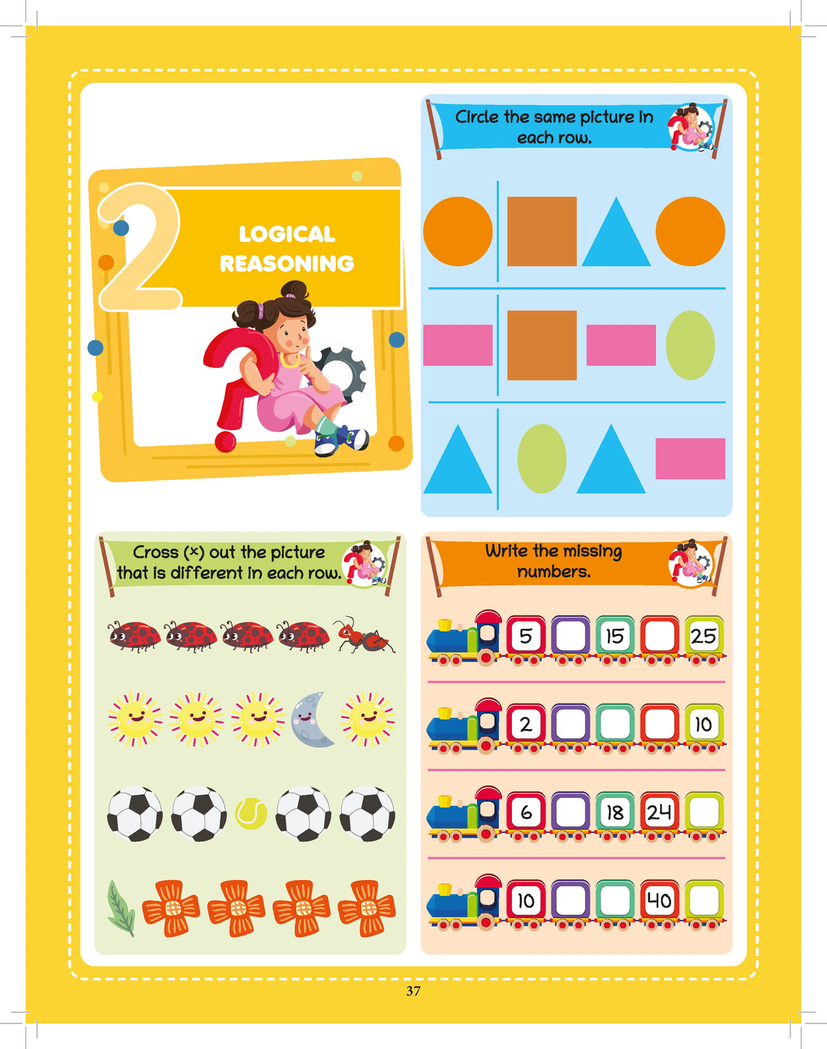 Lil Legends 250+ Activities â€“ Maths Quest Activity Book for kids (Age 5+ Years) | Conceptual Understanding & Thinking, Logical Reasoning, Problem Solving & more | Brain Boosting for Children - Oswaal Books