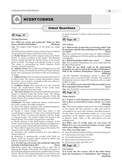 NCERT Textbook Solutions Social Science Class 6 | For CBSE 2026-27 Exam | Based on Latest NCERT Exploring Society India and Beyond | With Objective & Subjective Questions for Practice