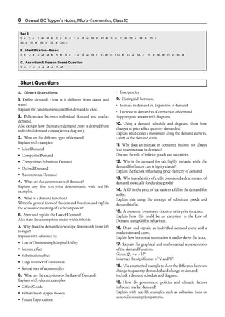 ISC | Topper Notes | Class 12 | Economics with Oswaal.ai