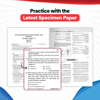 ICSE | 10 Sample Question Papers | Class 10 | Biology (For 2027 Exam) | Includes – Board Paper 2026 & Specimen 2027 | With On Tips Notes, Mind Maps & Oswaal AI