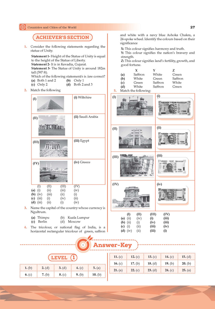 One for All Olympiads Previous Year Solved Papers Class 8 General Knowledge For 2025 Exam