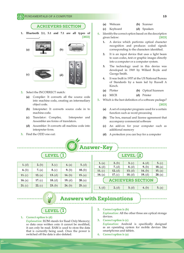 One for All Olympiads Previous Year Solved Papers Class 6 Cyber For 2025 Exam