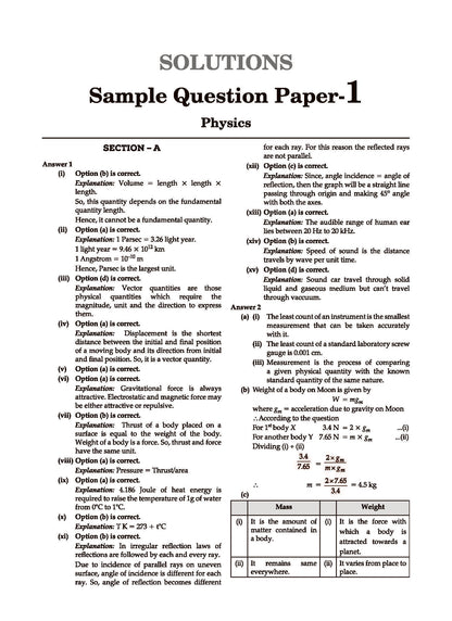 ICSE 10 Sample Question Papers Class 9 Physics, Chemistry, Biology & Maths (Set of 4 Books) For 2026 Exam (Based On The Latest CISCE/ICSE Specimen Paper), With Competency-Based Questions, Mind Maps, On-Tips Notes, Solved MCQs, Revision with Explanations - Oswaal Books