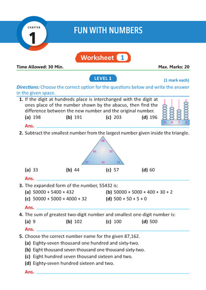 Oswaal One For All Olympiads Workbook Class 3 Maths | Questions for SOF IMO & Other Olympiad Exams 2026 | With Sample Practice Papers & Oswaal.AI