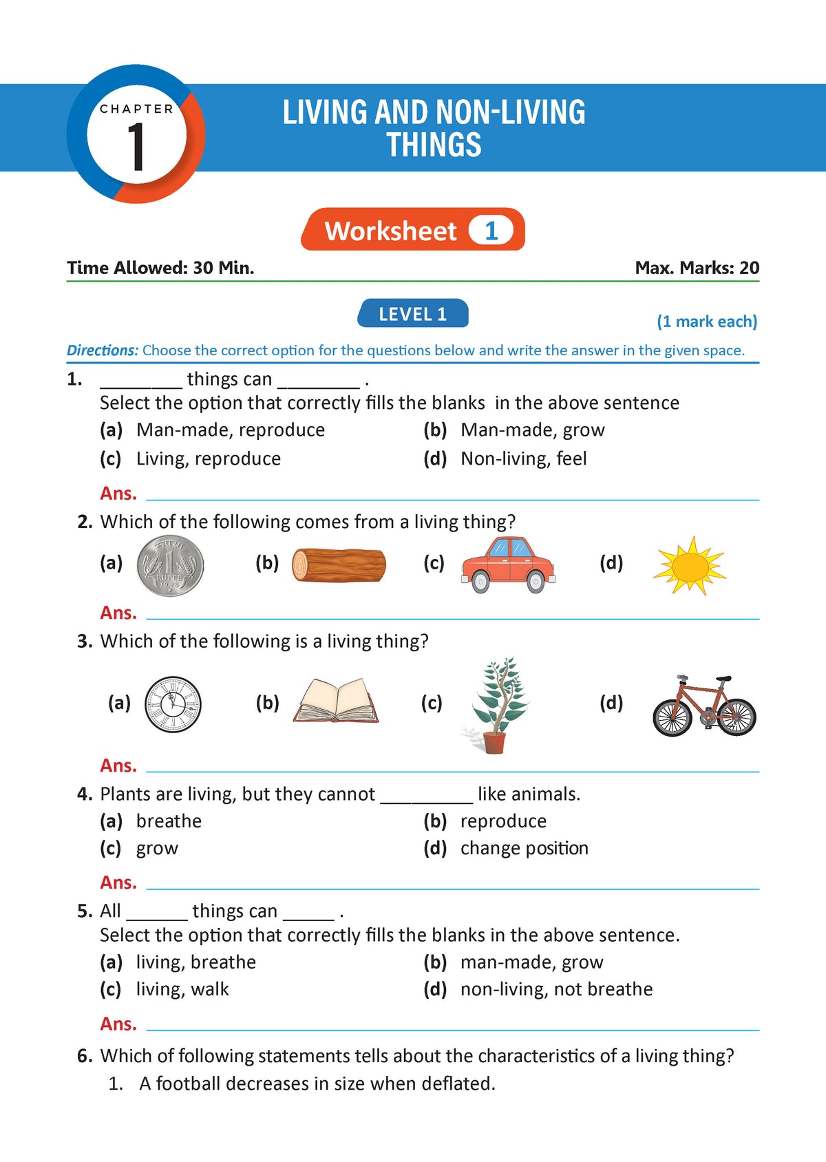 One For All Olympiads Workbook Class 1 Science | Questions for SOF NSO & Other Olympiad Exams 2026 | With Sample Practice Papers & Oswaal.AI