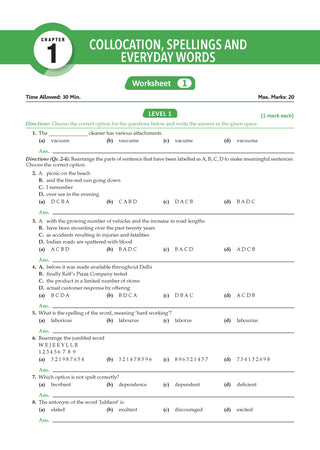 One For All Olympiads Workbook Class 6 English | Questions for SOF IEO & Other Olympiad Exams 2026 | With Sample Practice Papers & .OswaalAI