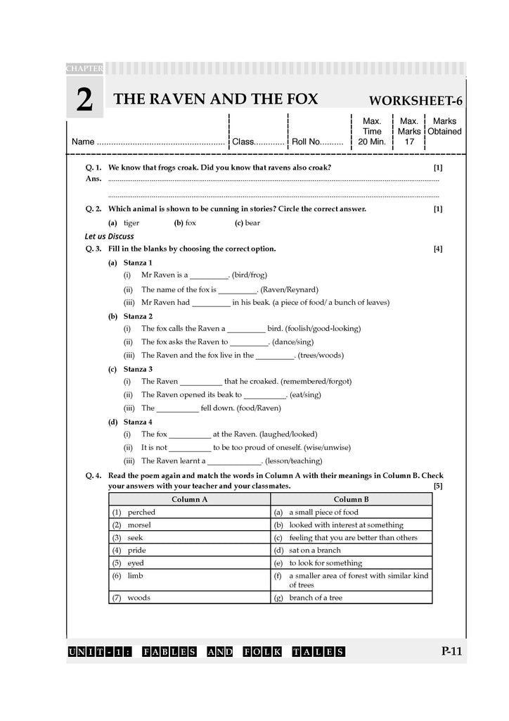 NCERT & CBSE One for all Workbook  | English | Class 6 | Updated as per NCF | MCQ's | VSA | SA | LA | For Latest Exam