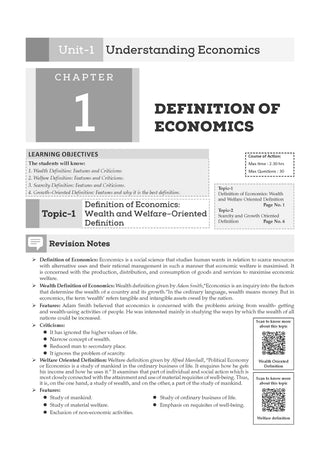 Class 11 ISC Economics Question Bank | Chapter-wise & Topic-wise with Competency Based Questions | For 2027 Exam | Self-Assessment Papers | Revision Notes