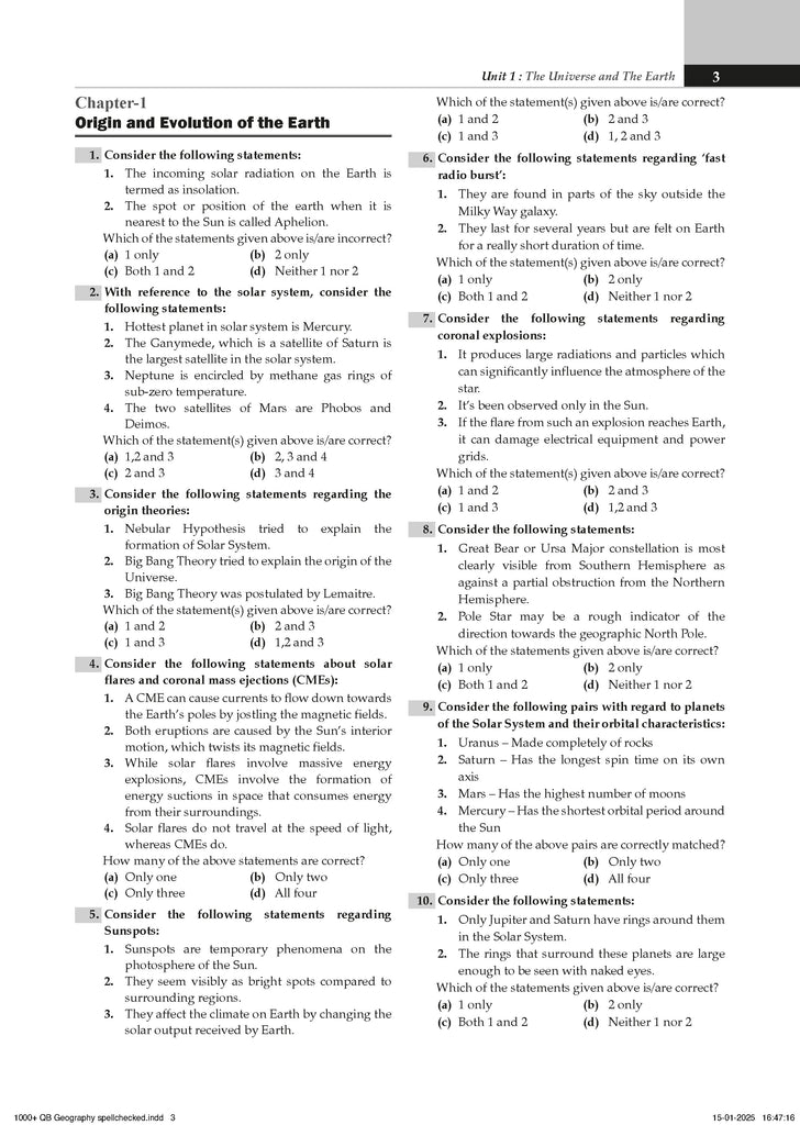 UPSC Power Bank:1000+ MCQs for UPSC and State PSCs Exams Geography