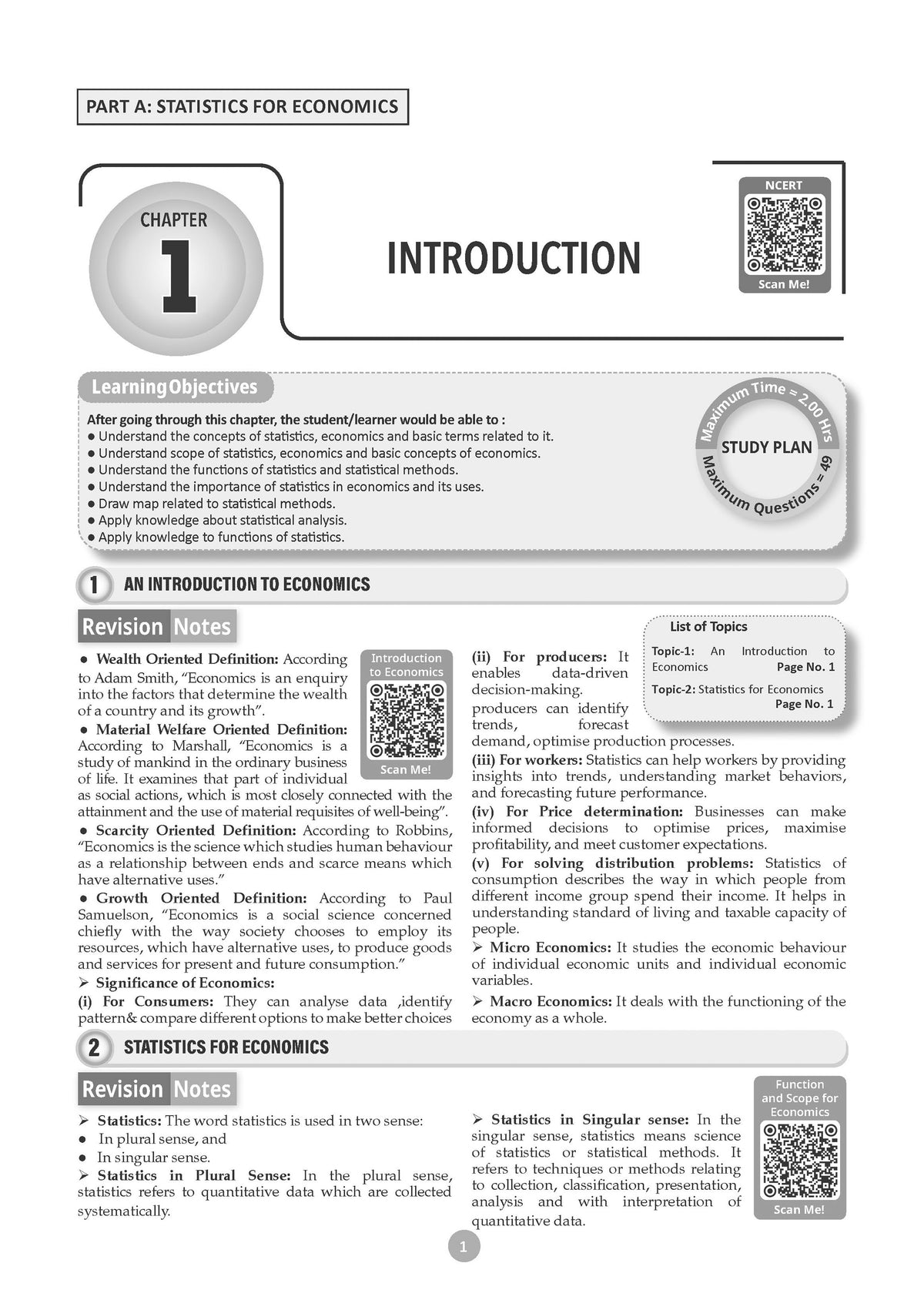 CBSE Class 11 Economics Question Bank | Chapter & Topic-wise Solved Papers (2017-2026) | Based on Latest Syllabus (April 2026) | Includes 2026 Papers | For 2027 Exam