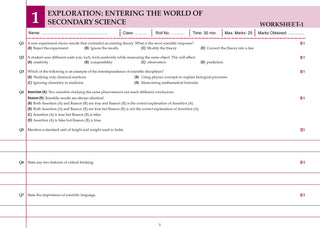 CBSE Workbook Class 9 Science | aligned with NCERT Exploration | Perforated Worksheets for Practice with Competency Based questions | NEP 2020 + NCF-SE 2023 | 2027 Exam