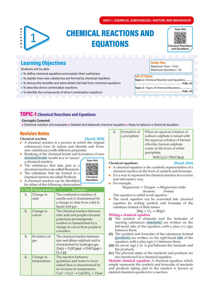 CBSE Question Bank Chapterwise and Topicwise SOLVED PAPERS Class 10 Science For Exam 2026