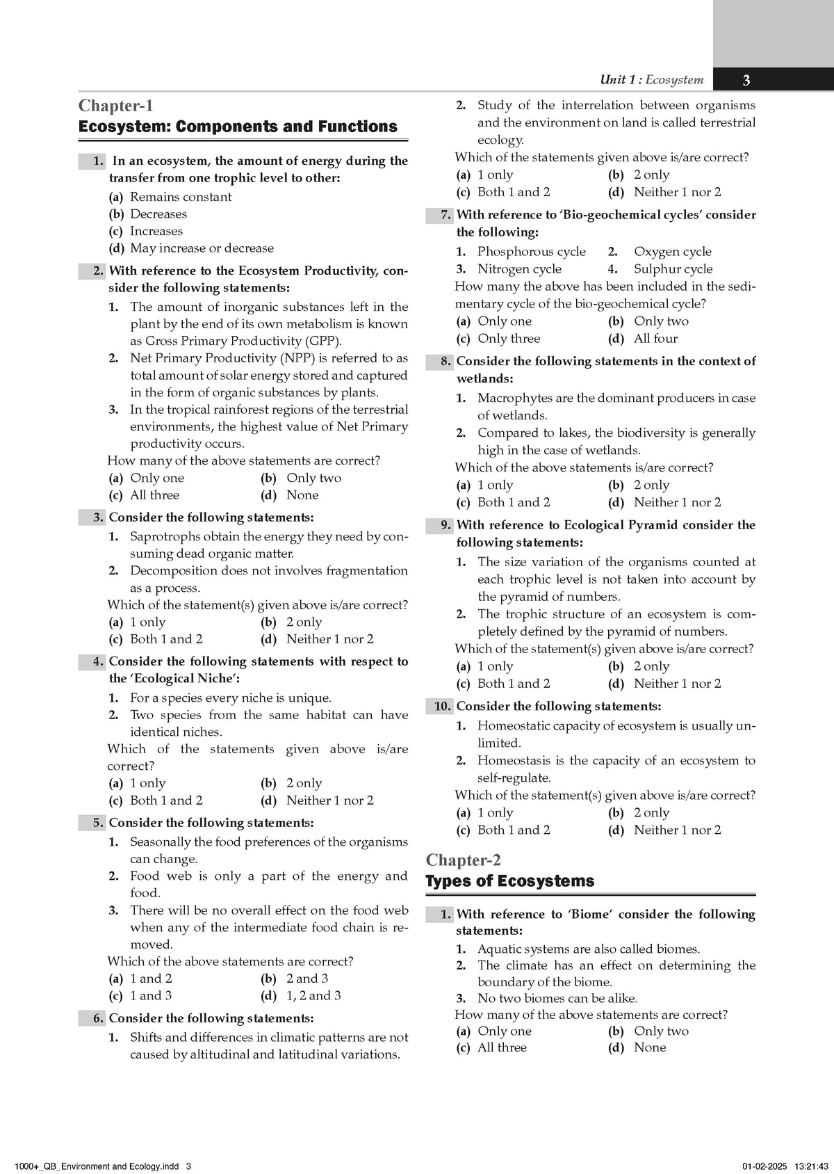 UPSC Power Bank:1000+ MCQs for UPSC and State PSCs Exams Environment & Ecology - Oswaal Books
