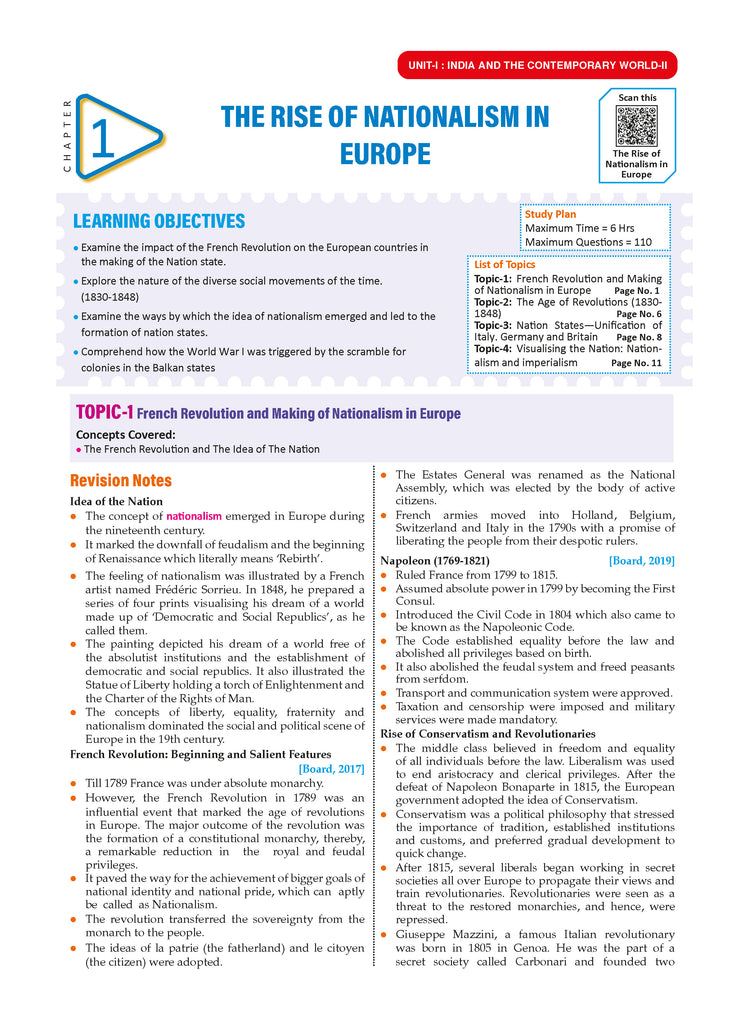 CBSE Question Bank Chapterwise and Topicwise SOLVED PAPERS Class 10 Social Science For Exam 2026