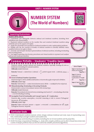 CBSE Mathematics Part-1 Question Bank Chapter-wise & Topic-wise Class 9 | Based on NCERT Textbook Ganita Manjari | Includes Summary, Competency-Based Question, Self-Assessment & Practice Papers