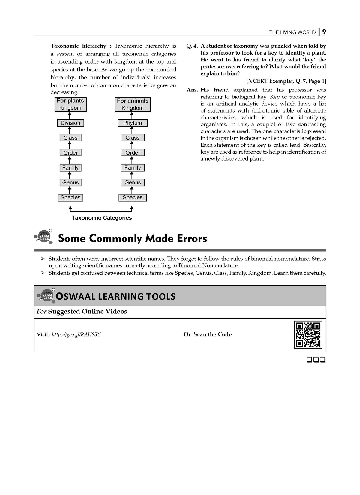 NCERT Exemplar (Problems - Solutions) Class 11 Biology Book For Latest Exam
