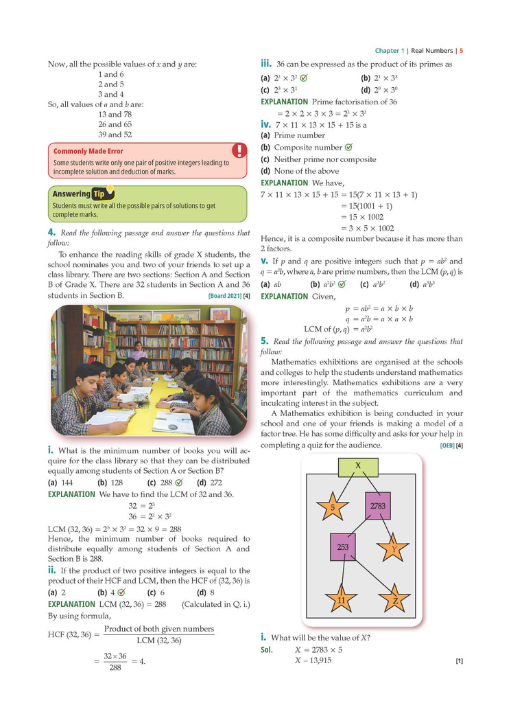 CBSE Question Bank Chapterwise and Topicwise SOLVED PAPERS Class 10 Mathematics (Standard) For Exam 2026