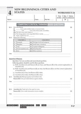 NCERT & CBSE One For All Workbook For Class 7 | Social Science Part-1 & Part-2 | Updated As Per NCF | MCQ's | VSA | SA | LA | Set Of 2 Books | For Latest Exam