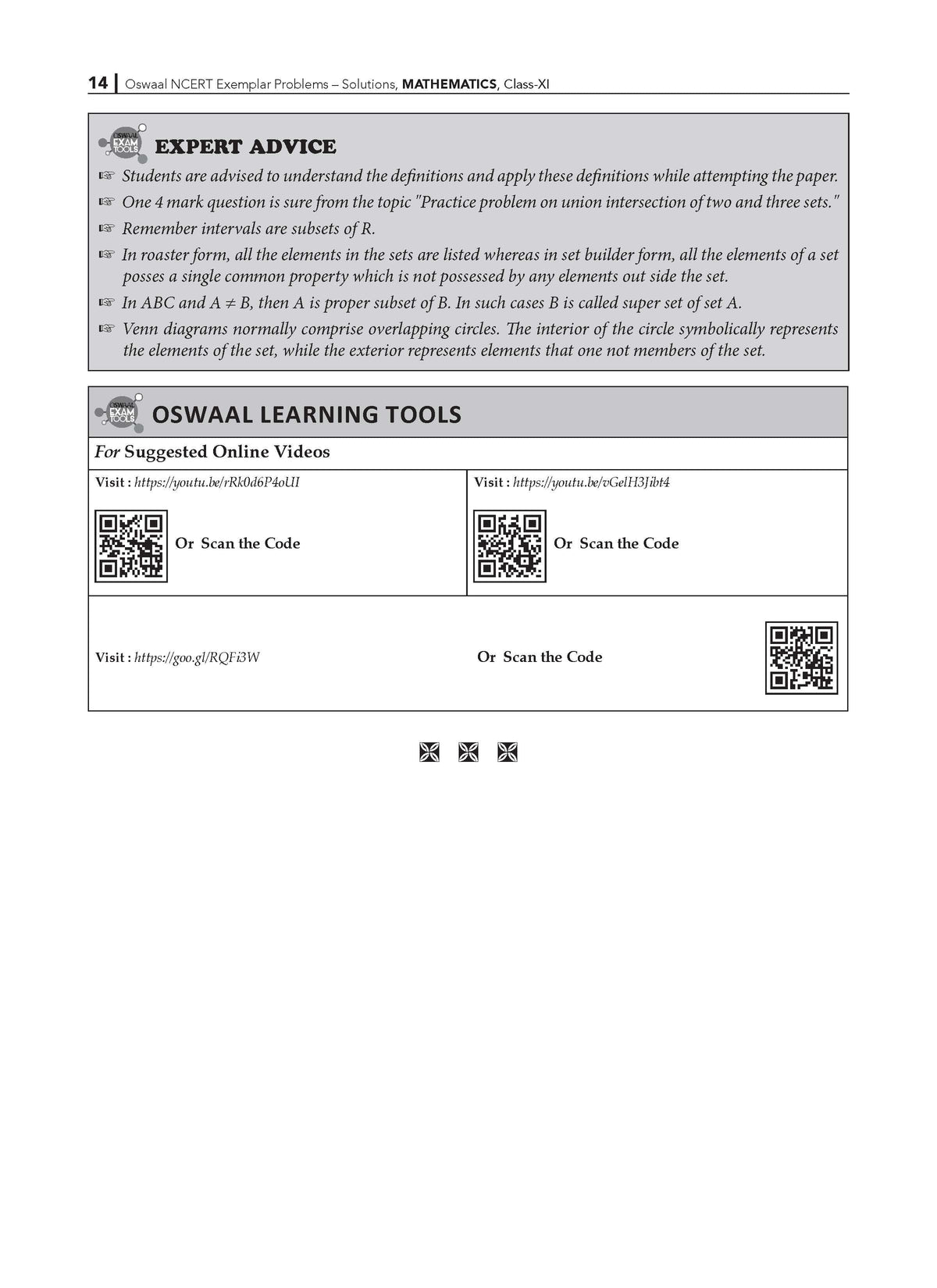 NCERT Exemplar (Problems - Solutions) Class 11 Mathematics Book For Latest Exam - Oswaal Books