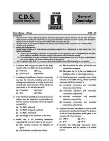 CDS (Combined Defence Services) 14 Solved Papers Year-wise 2018-2024 (II) | General Knowledge | For 2025 Exam