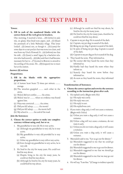 Grammatically Yours: The Best English Grammar Book for ICSE & ISC students by Sudhir Sahasranaman