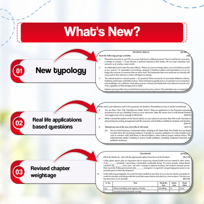 Oswaal CBSE 15 Sample Question Papers Class 10 Board Exam English Communicative 2026-27 based on latest CBSE SQP dated (21 Sep 2026) | New Questions Typologies With Oswaal AI