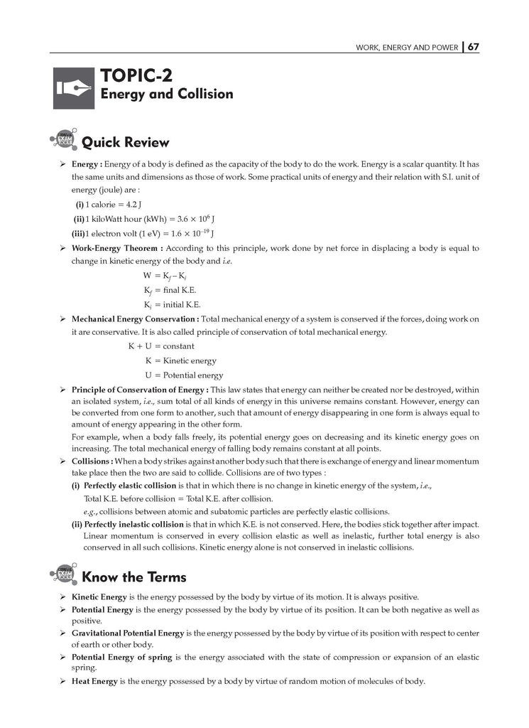 NCERT Exemplar (Problems - Solutions) Class 11 Physics Book For Latest Exam