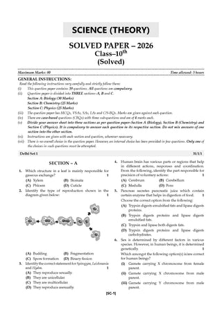 CBSE 10 Previous Years Papers | Year-wise: Solved Papers (2017-2026) for Class 10 | Includes 2026 Papers (Delhi & Outside Delhi)- fully solved | NCERT & Competency-based questions | For 2027 Exam