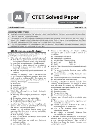 CTET Paper 2 (Classes 6-8) Social Science & Social Studies 19 Previous Years' Solved Papers English Medium | Year-wise 2013-2025 | Includes Feb 2026 Solved Paper | With Oswaal AI | For 2026 Exam