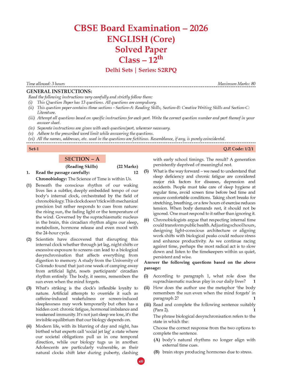 Oswaal CBSE Xcellence 95+ English Core Class 12 By Taniya Sharma | 1200+ Practice Qs | Topper's Notes, Mind Maps, Revision Notes | With 2026 Solved Board Papers (For 2027 Board Exam) | Oswaal AI
