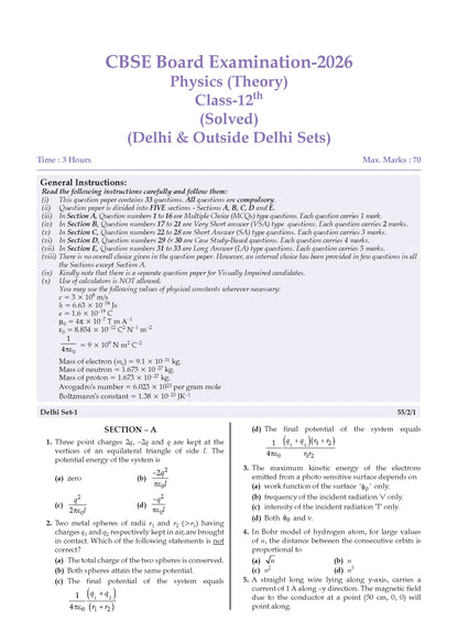 CBSE Xcellence 95+ | Class 12: Physics | Includes 2026 Board Paper | Mind Map, Revision Notes and Mnemonics | For 2027 Exam