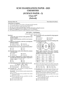 ICSE 10 Previous Years' Solved papers yearwise 2015-2025, Class-10, Physics, Chemistry, Mathematics, Biology, History and Civics, Geography, Hindi, English 1, English 2 (2026 Exam)