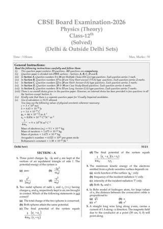 CBSE & NCERT One for All Class 12 Physics| Includes 2026 Papers (Delhi & Outside Delhi)- fully solved | With NCERT, NCERT Exemplar & Competency-based questions | For 2027 Exam | With Oswaal AI