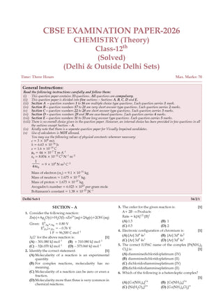 CBSE Xcellence 95+ | Class 12: Chemistry | Includes 2026 Board Paper | Mind Map, Revision Notes and Mnemonics | For 2027 Exam