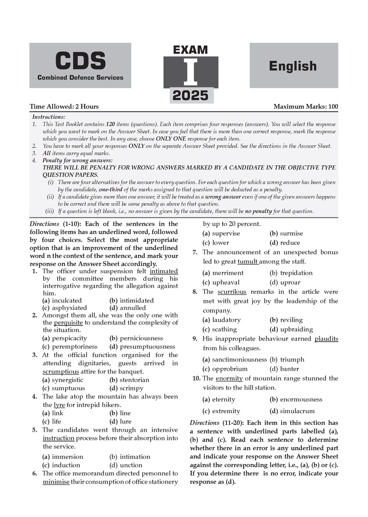 CDS Maths, English & General Knowledge 17 Previous Years' Solved Papers English Medium Set of 3 | Year-wise 2018-2026 | Includes 2026 Paper-I | With Oswaal AI | For 2026-27 Exams