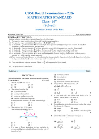 CBSE Question Bank Maths Standard | Science (Set of 2 Books) For Class 10 Chapterwise and Topicwise SOLVED PAPERS With Mind Maps & Revision Notes For 2027 Exam