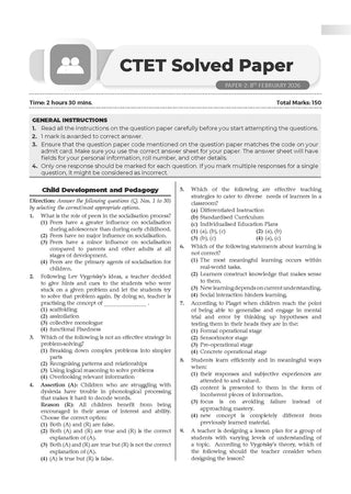 CTET Paper 2 (Classes 6-8) Mathematics & Science 19 Previous Years' Solved Papers English Medium | Year-wise 2013-2025 | Includes Feb 2026 Solved Paper | With Oswaal AI | For 2026 Exam
