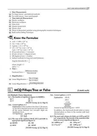 NCERT Exemplar (Problems - Solutions) Class 11 Physics Book For Latest Exam