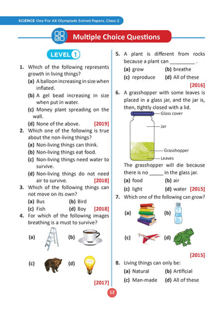 One For All Olympiads Class 2 Science Prep-Guide | Chapter-wise Previous Years' Solved Papers+ Workbook (Set of 2 Books) | Questions for SOF NSO & Other Olympiad Exams 2026